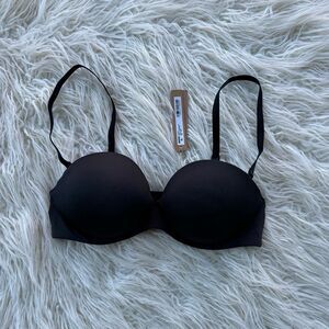 Skims Ultimate Push Up Strapless Bra Onyx Size 34C
